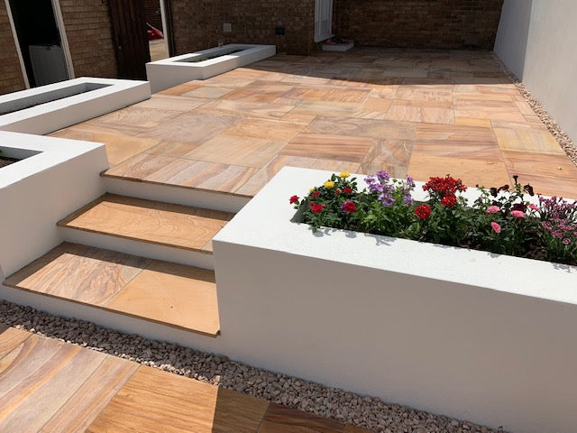 Rainbow Indian Sandstone Paving - Paving Shopper