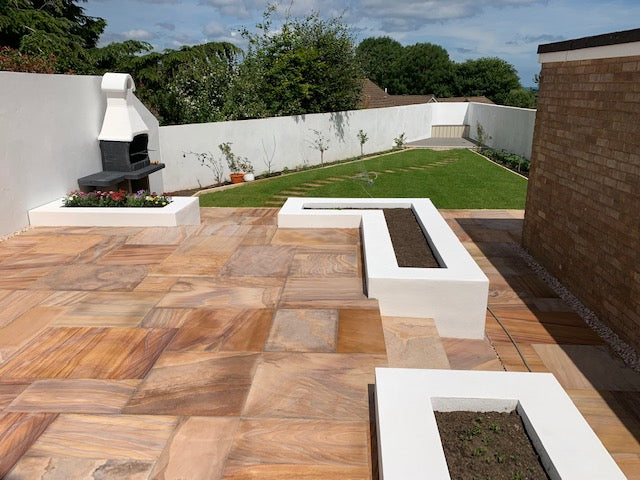 Rainbow Indian Sandstone Paving - Paving Shopper
