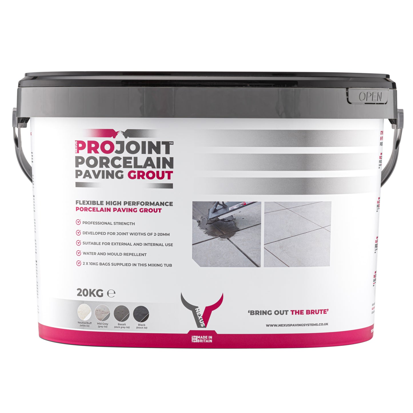 Porcelain Grout - Black - Paving Shopper