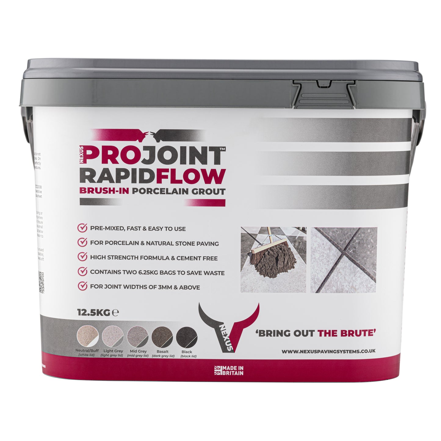 Rapidflow - Brush-In Jointing Compound - Mid Grey - Paving Shopper