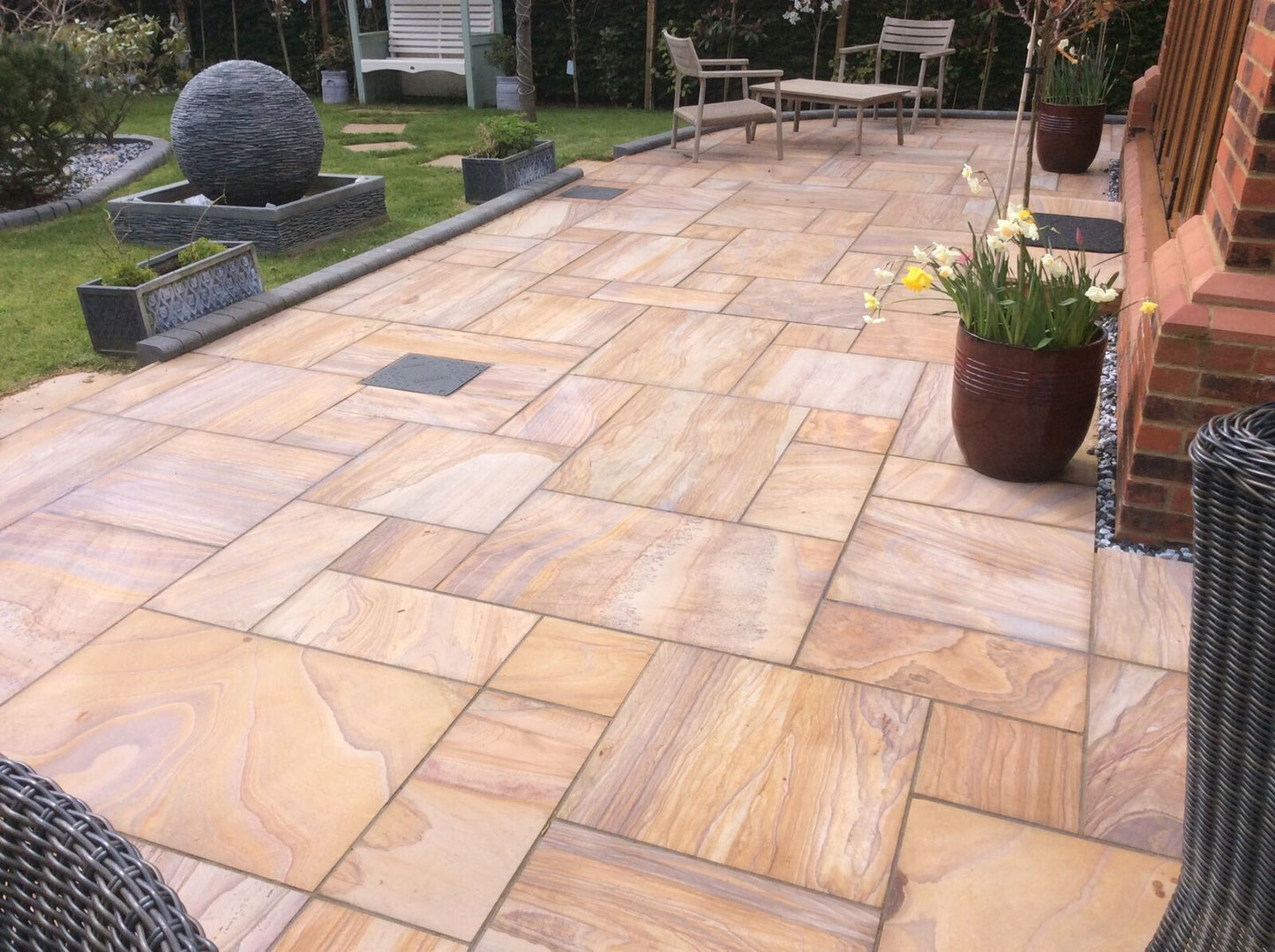 Rainbow Indian Sandstone Paving - Paving Shopper