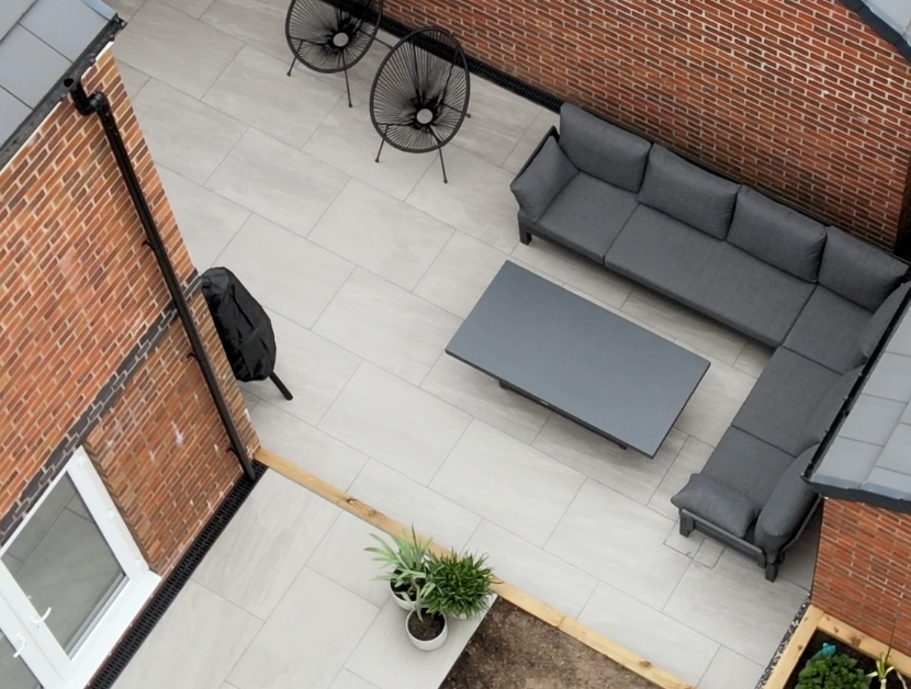 Kandla Grey Porcelain 900 x 600 Paving Slabs - Paving Shopper