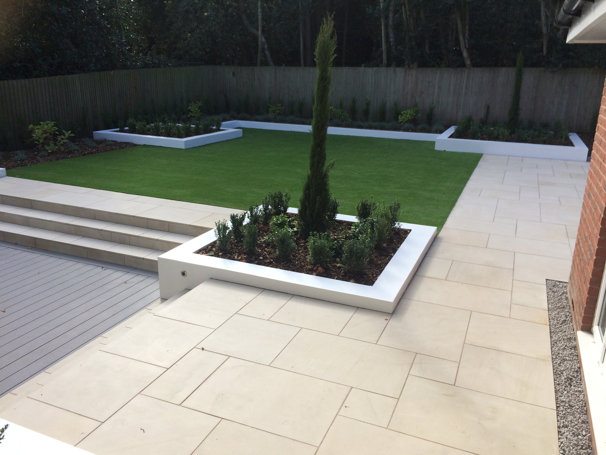 Mint Smooth Indian Sandstone Paving Patio Kit - Paving Shopper