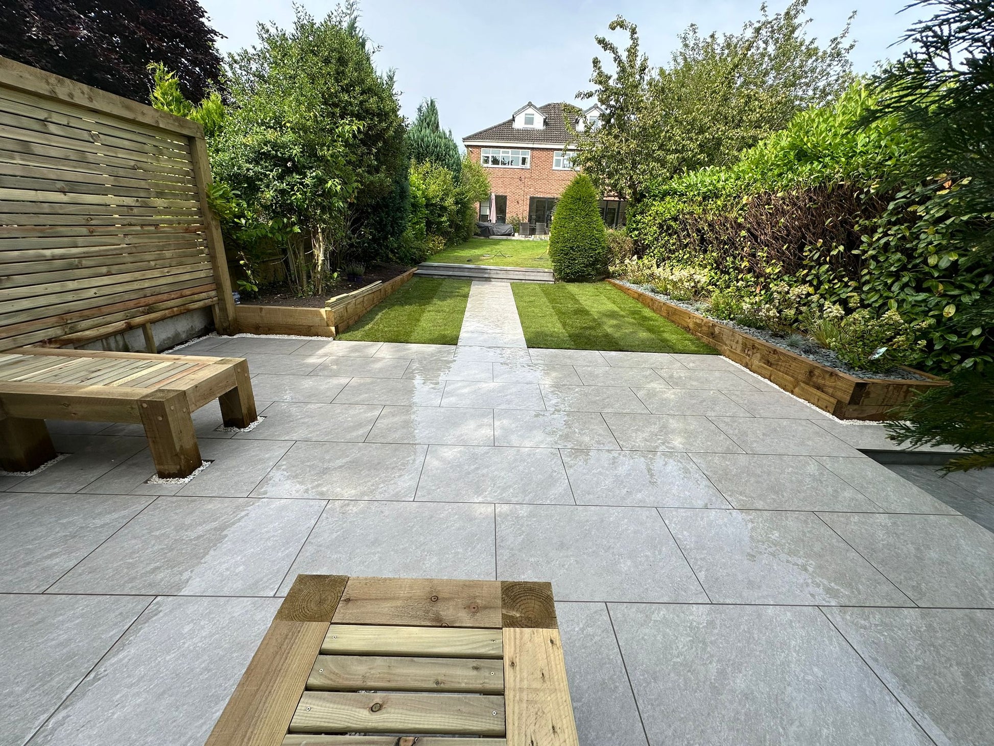 Quartz Light Porcelain 900 x 600 Paving Slabs - Paving Shopper