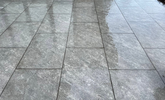 Oxford Grey Porcelain 900 x 600 Paving Slabs - Paving Shopper