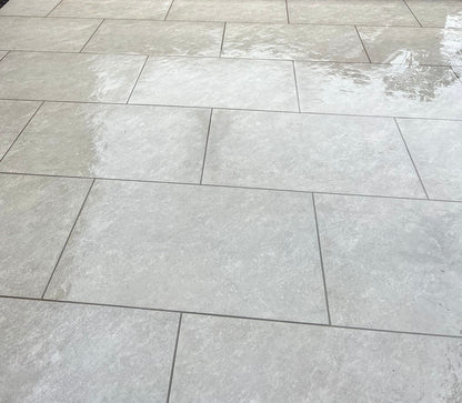 Ethan Mason Flint Grey Porcelain 900 x 600 Paving Slabs