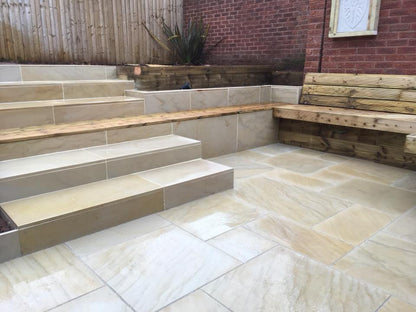 Ethan Mason Dune Smooth Indian Sandstone Patio Kit