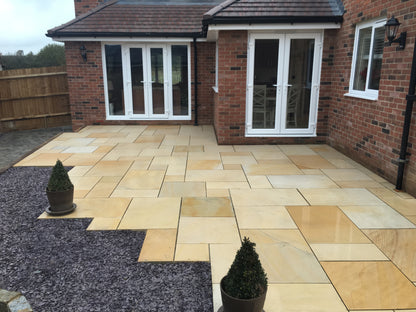 Ethan Mason Dune Smooth Indian Sandstone Patio Kit