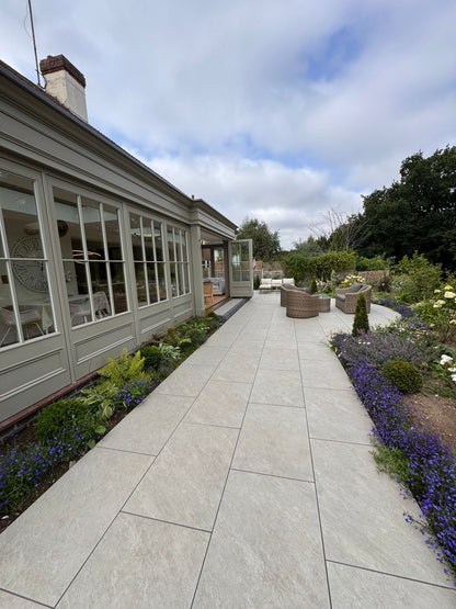 Quartz Light Porcelain 900 x 600 Paving Slabs - Paving Shopper