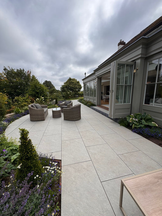 Quartz Light Porcelain 900 x 600 Paving Slabs