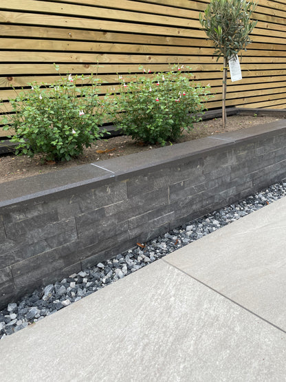 Italian Porcelain Walling / Cladding - Rock Black 385mm x 75mm