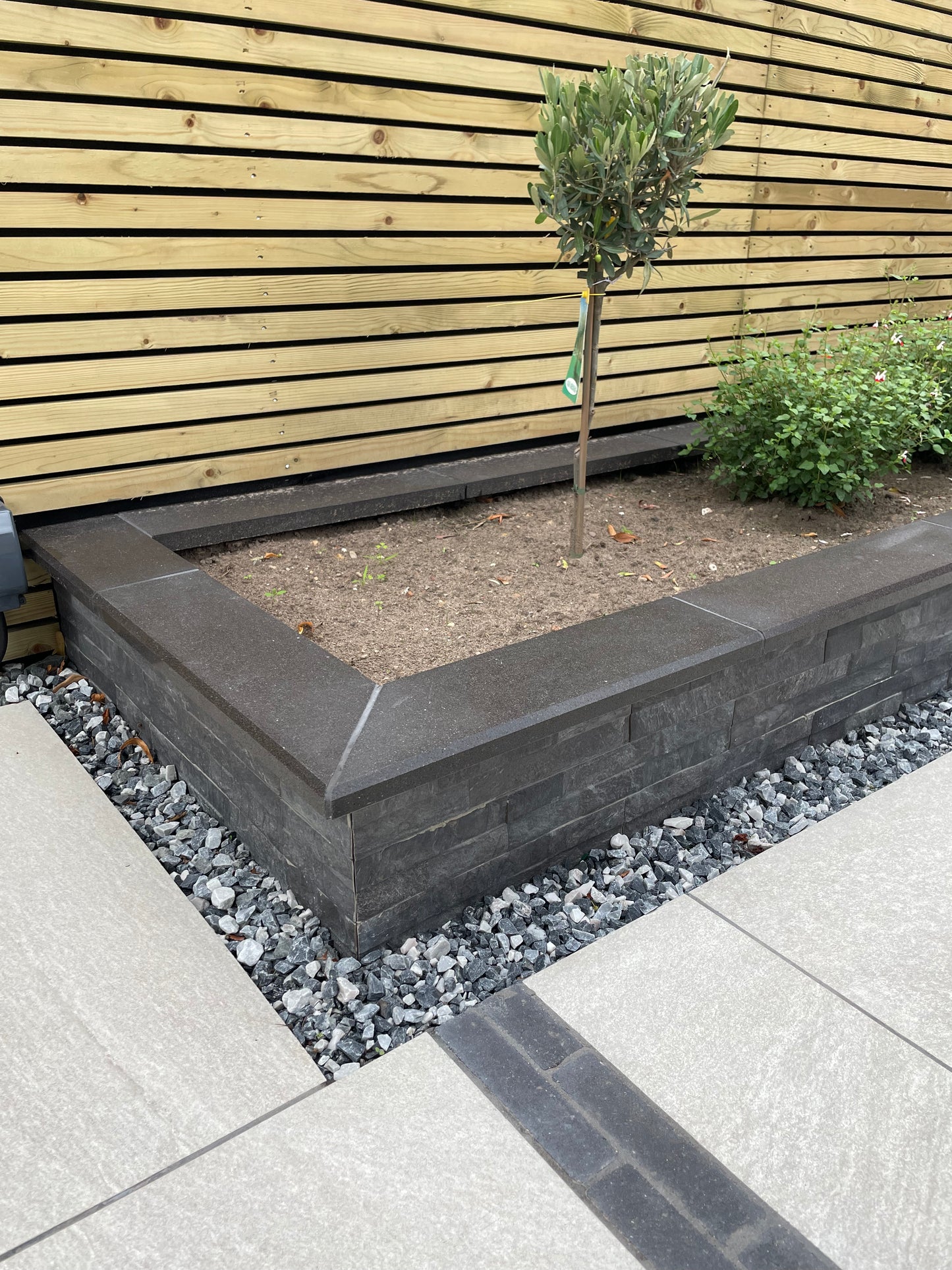 Italian Porcelain Walling / Cladding - Rock Black 385mm x 75mm