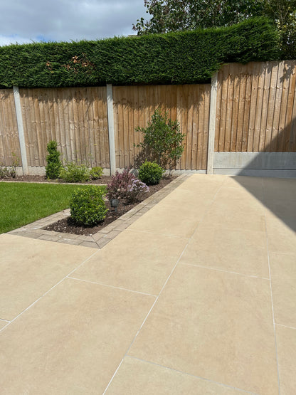 Ethan Mason Tuscany Beige Porcelain 900 x 600 Paving Slabs