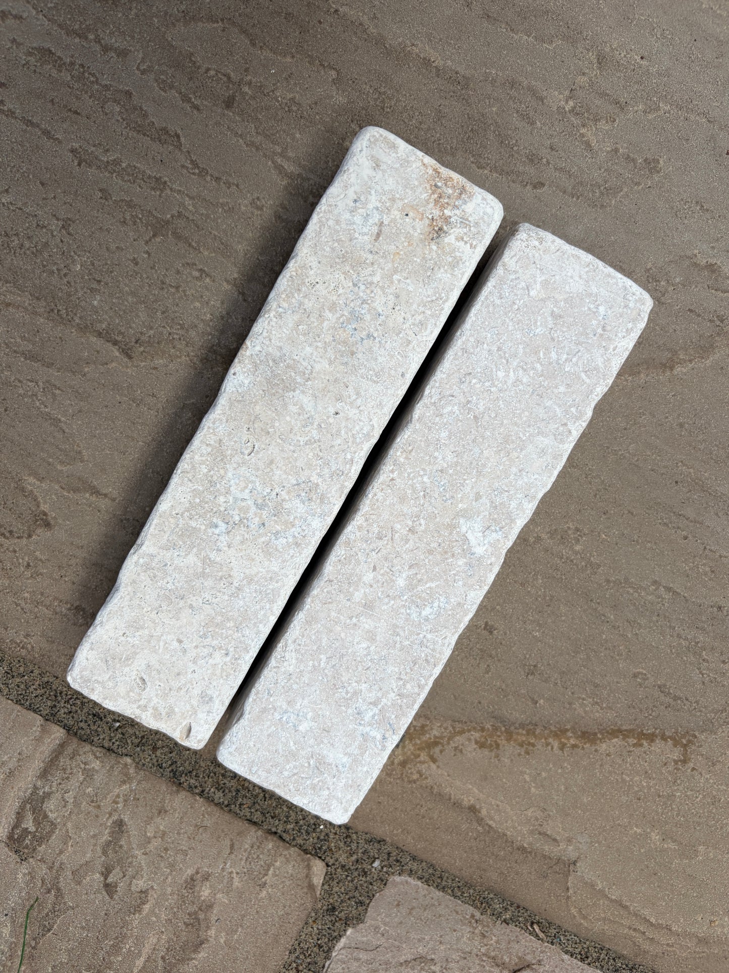 Egyptian Limestone Honed & Tumbled Pavers 200x50x40mm 9m2