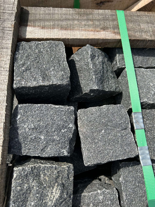 Black Granite Setts - Paving Shopper