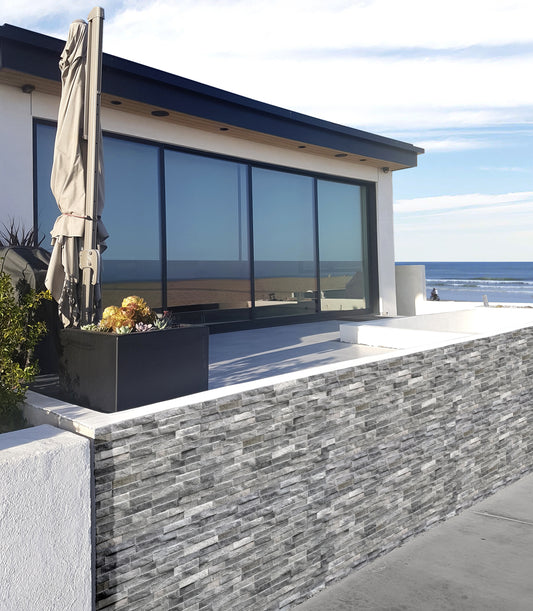 Italian Porcelain Walling / Cladding - Rock Grey 385mm x 75mm