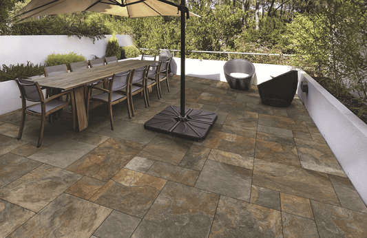 Copper Slate Porcelain Paving - Paving Shopper