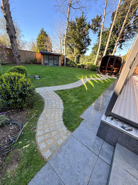 Silver Grey Granite Setts - Paving Shopper