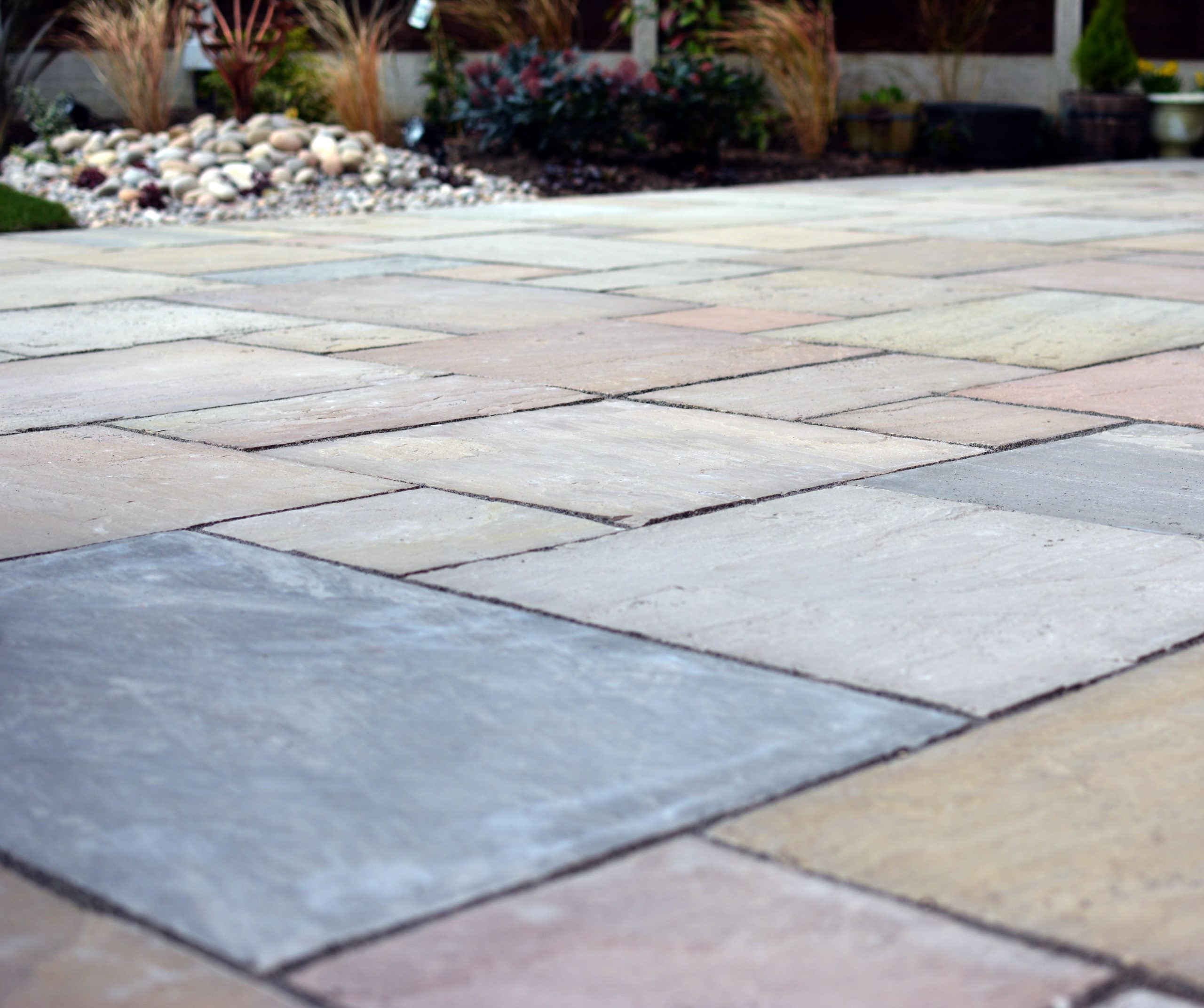 Indian Slabs Ethan Mason Fern Indian Sandstone 600 x 600 Paving Slabs – Paving Shopper