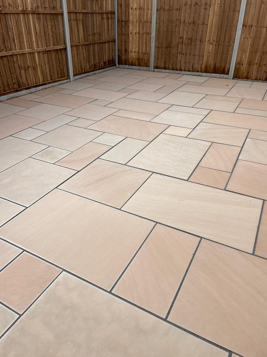 Ethan Mason Ivory Smooth Indian Sandstone Paving - Paving Shopper