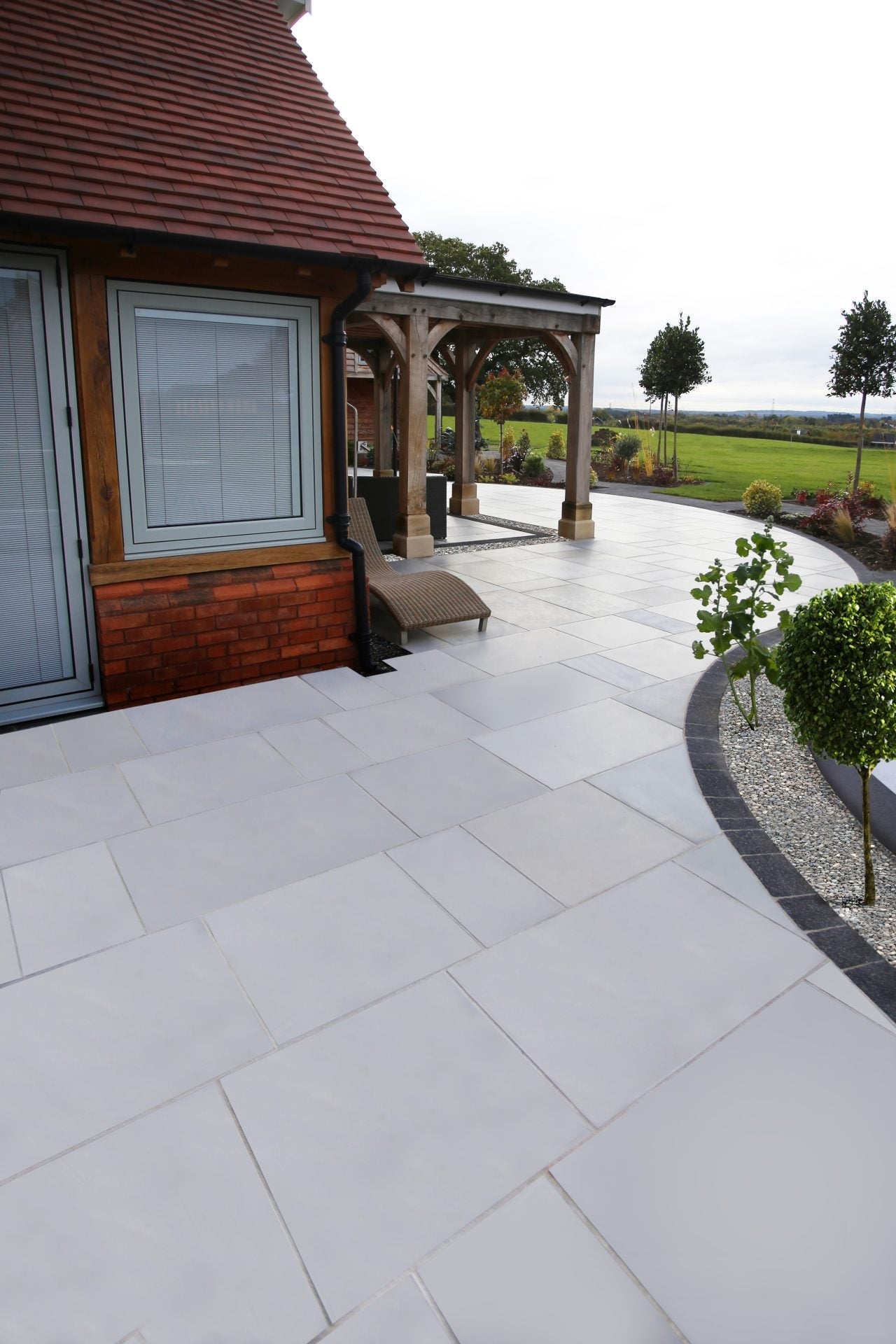 Ethan Mason Silver Grey Smooth Indian Sandstone Paving - Paving Shopper