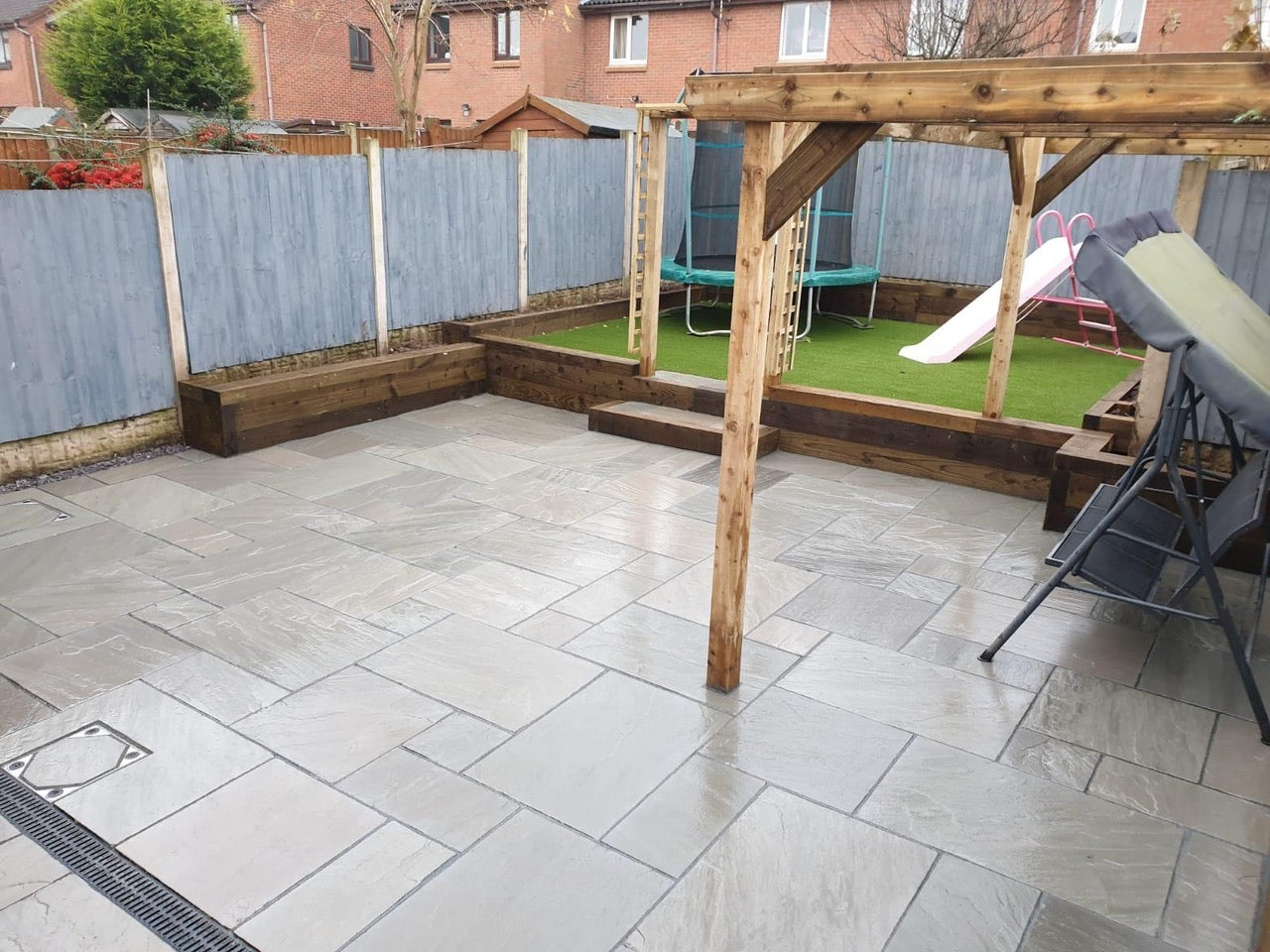 Grey Sandstone Paving - Paving Shopper