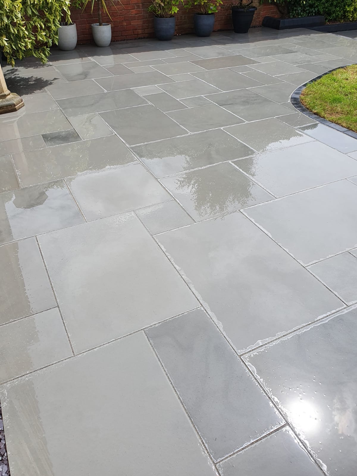 Kandla Grey Smooth Indian Sandstone Paving - Paving Shopper