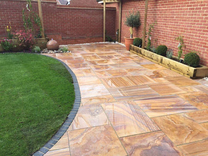 Rainbow Indian Sandstone Paving - Paving Shopper