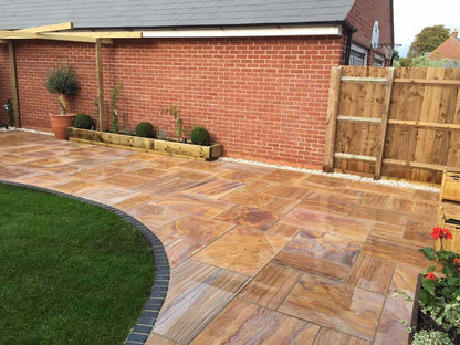 Rainbow Indian Sandstone Paving - Paving Shopper