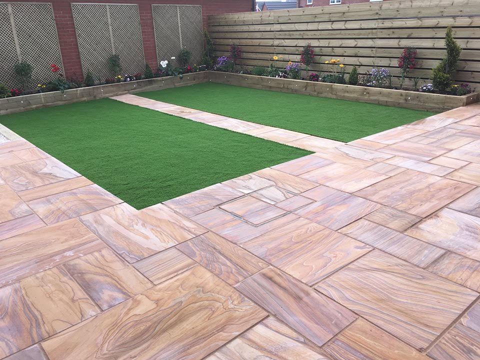 Rainbow Indian Sandstone Paving - Paving Shopper