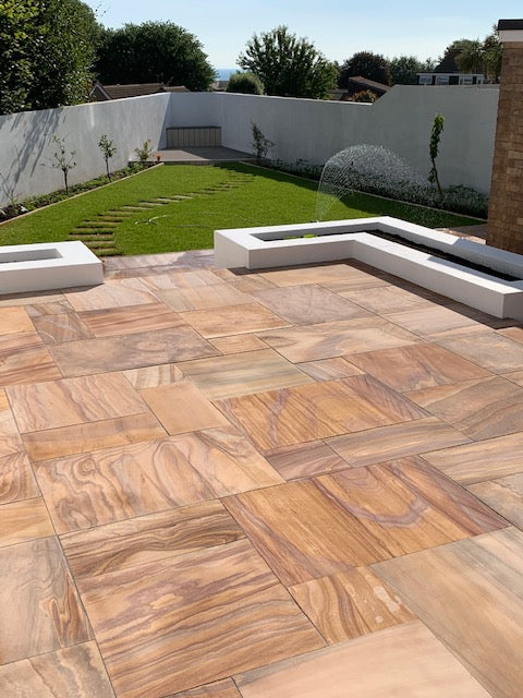 Rainbow Indian Sandstone Paving - Paving Shopper