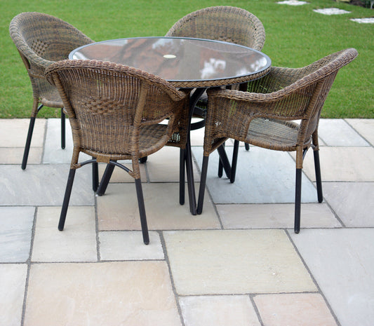 Raj Blend Indian Sandstone Paving - Paving Shopper