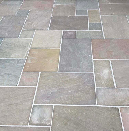 Raj Green Indian Sandstone Paving - Paving Shopper